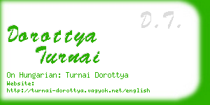 dorottya turnai business card